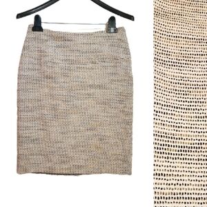 Credibility By Sheri Drobnick Metallic Pencil Skirt Beige 4